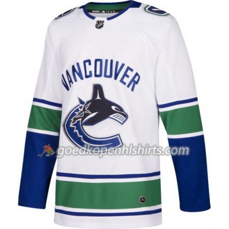 Vancouver Canucks Blank Adidas Wit Authentic Shirt - Mannen